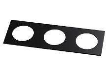 Рамка декоративная трехместная для светильников Novotech Metis Черный матовый фото Рамка декоративная трехместная для светильников Novotech Metis Черный матовый картинка